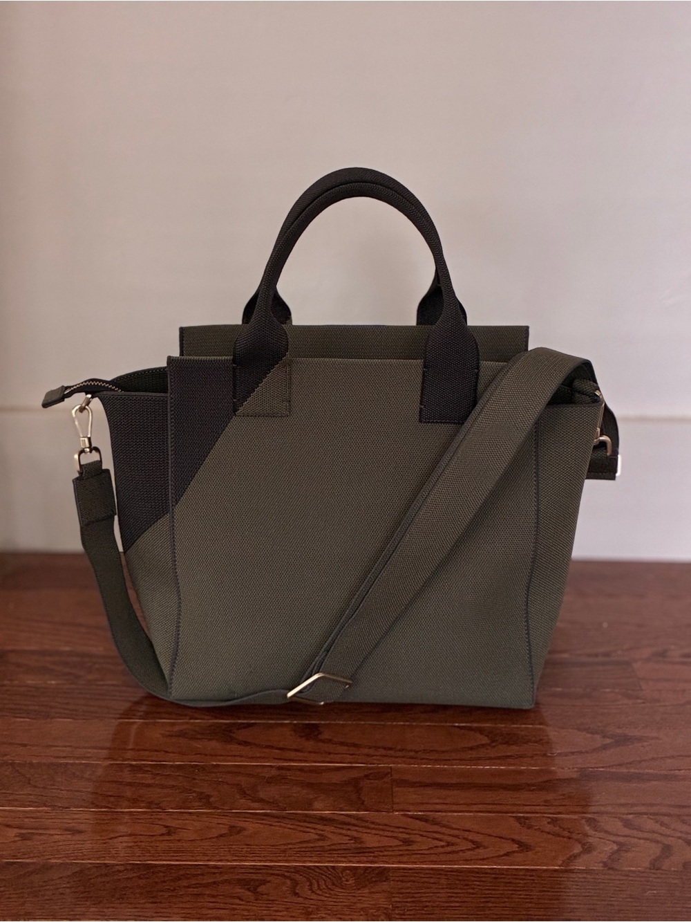 Rothy's Sage Green Canvas Satchel (Retired Bag and Color)